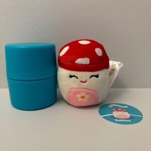 Sakina the Pink Mushroom Micromallow Mini Squishmallow